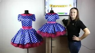 How to Sew Retro Style Dresses FAMILY-LOOK! very detailed review!