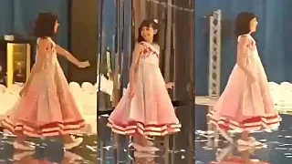 Aishwarya Rai Daughter Aaradhya Bachchan Cute Ramp Walk At Manish Malhotra Fashion Show