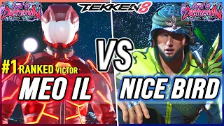 T8 🔥 Meo-IL (#1 Ranked Victor) vs Nice Bird (Shaheen) 🔥 Tekken 8 High Level Gameplay