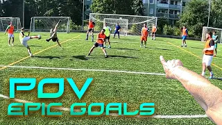 The most epic match through the eyes of a football player | Scored a Goal | First Person Football