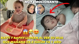 Natti Natasha y Raphy lloran Al Ver Su Hija Vida Isabelle Que Duerme Porque Mañana Ya Cumple 1 Año