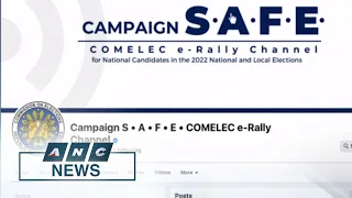 Comelec opens free livestream of 'e-rallies' of national candidates | ANC