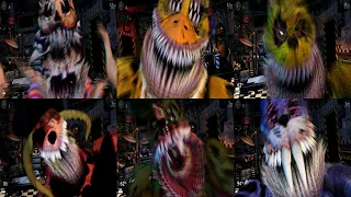 FNaF Corrupted Animatronics All Jumpscares! (UCN Mods)