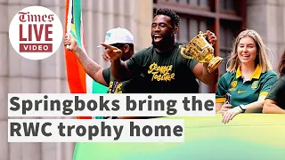 Pure, iconic visuals of Springboks RWC trophy tour in Cape Town, South Africa