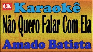 Amado Batista - Não Quero Falar Com Ela - KARAOKE