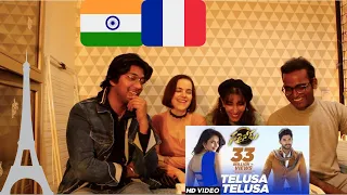 Telusa Telusa Song REACION | Allu Arjun, Rakul Preet | SS Thaman | Sarrinodu movie.