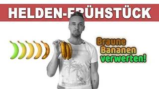 Helden-Frühstück "Lifehack": Sehr reife Bananen gehören in die Pfanne!