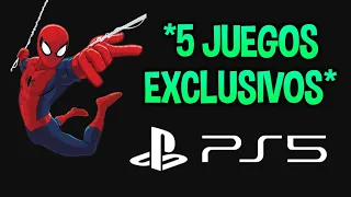 5 JUEGOS EXCLUSIVOS que necesita LA PS5 para TRIUNFAR