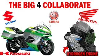 Yamaha, Honda, Kawasaki and Suzuki Partner on Hydrogen Engines for Motorcycles