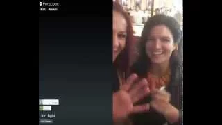 Cris Cyborg and Gina Carano together 2015 - Periscope