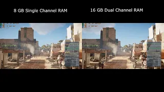 Single Vs Dual Channel RAM Test | Assassins Creed Origins GTX 1060 i7 8750h
