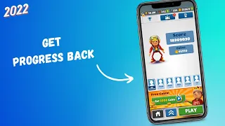 How to get progress back on subway surfers | I lost my progress how do I get it back on subway