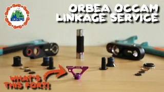 Using the purple linkage preload tool | 2021/2020 Orbea Occam suspension linkage service