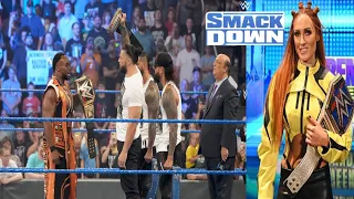 Big E And Finn Balor Confronts Roman Reigns, Kane Returns, Becky Lynch - WWE Smackdown Highlights