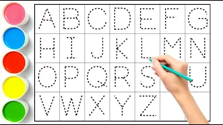 Teaching Kids And Toddlers How To Write Alphabets A To Z | Learn Uppercase Letter Part 16