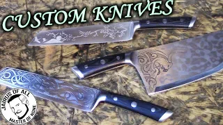 Custom Chef Knives - How To Beautifully Etch Kitchen Cutlery