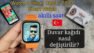 Akıllı saat Duvar kağıdı nasıl değiştirilir? | Fitpro Smart Watch 8 Ultra/C800/T800/GS8+