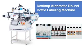 How To Use The Desktop Automatic Round Bottle Labeling Machine