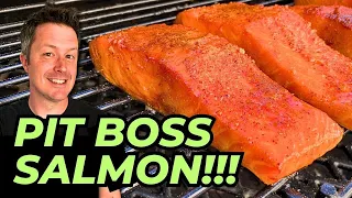 Smoked SALMON with Cajun Honey Butter on a PIT BOSS! | Pellet Grill Smoked Salmon