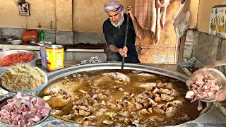 MOST GIANT KABULI PULAO RECIPE | AFGHANI MEAT PULAO PREPARED - STREET FOOD QABILI PLAV RECIPE