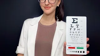 ASMR Relaxing Eye Exam l Soft Spoken, Personal Attention, Light Tests