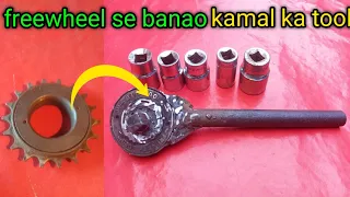 ll  cycle freewheel se banay ratchet pana  ll  diy tool  ll  tool work ll