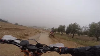 2016 KTM 500 EXC Six Days Playing in Mud with Crash