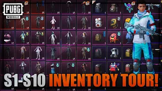 SEASON 1-10 INVENTORY TOUR PUBG MOBILE | Future Gaming