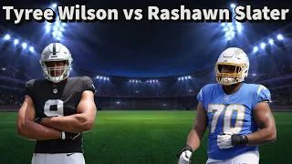 Tale of the tape: Tyree Wilson vs Rashawn Slater