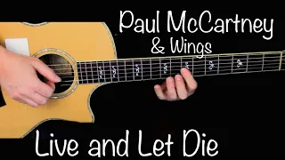 Paul McCartney & Wings - Live and Let Die - Fingerstyle Guitar