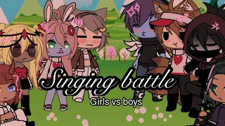 Singing battle!! (Girls vs boys) //part? //KINDA BAD by Just_Jayla //