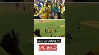 IPL Winning moment 2023 sir jadeja winning shot #shorts #ipl #jadeja #youtubeshorts #csk #msdhoni #m