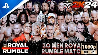 WWE 2K24  - 30 Man Royal Rumble | Ps5 gameplay