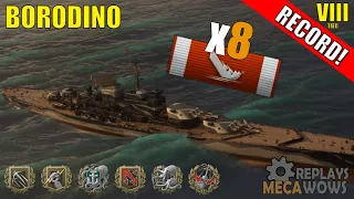 Borodino 8 Kills & 127k Damage | World of Warships Gameplay