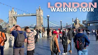 London Tower Bridge to St. Paul's Cathedral ▪︎ Sunny Walking Tour 4K60FPS
