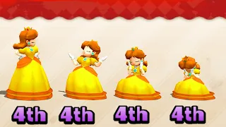 Mario Party The Top 100 - Bad day of Daisy - Daisy vs All Characters