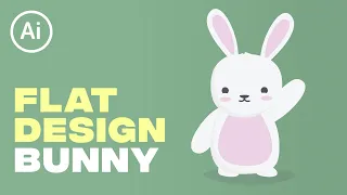 Flat Design Bunny - Illustrator Tutorial