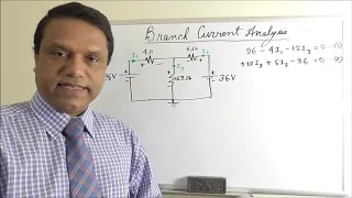 DC Circuits 13 - Branch Current Analysis