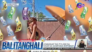 Retired teacher, nakatanggap ng P15,000 sa "money payong" paandar sa kaniyang birthday | BT