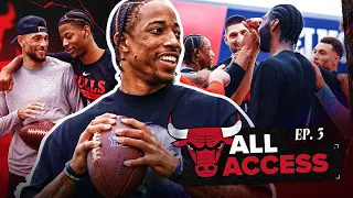 All Access: Training camp wraps up | DeMar, LaVine, Caruso show off football skills | Chicago Bulls
