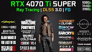 RTX 4070 Ti SUPER + RYZEN 7 7800X3D | Test in 25 Games | 1080p - 1440p - 4K | Detailed Test