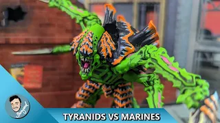 *NEW CODEX* TYRANIDS VS MARINES WARHAMMER BATTLE REPORT