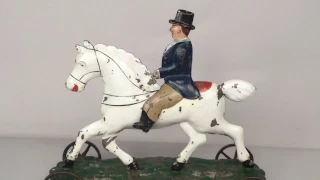 1890s George Brown Horse and Rider Pull Toy