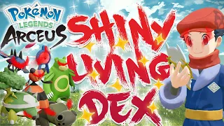 ALPHA SHINY HUNTING! Shiny Living Dex Live in Pokemon Legends Arceus