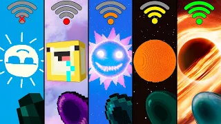 Minecraft: sun with different physics different Wi-Fi be like