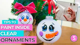 How to Paint Inside Clear Ornaments