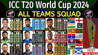 T20 World Cup 2024 - All Teams Squad | All Team Squad & Details ICC T20 World Cup 2024