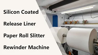 Silicon Coated Release Paper Glassine Paper Roll Slitting Rewinding Machine
