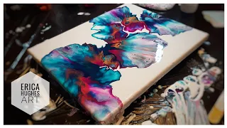 Dutch Pour with Paint and Water only / Acrylic Pouring