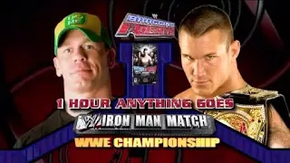 RANDY ORTON VS JOHN CENA IN A 60 MINUTE IRON MAN MATCH FOR THE WWE CHAMPIONSHIP BRAGGING RIGHTS 2009